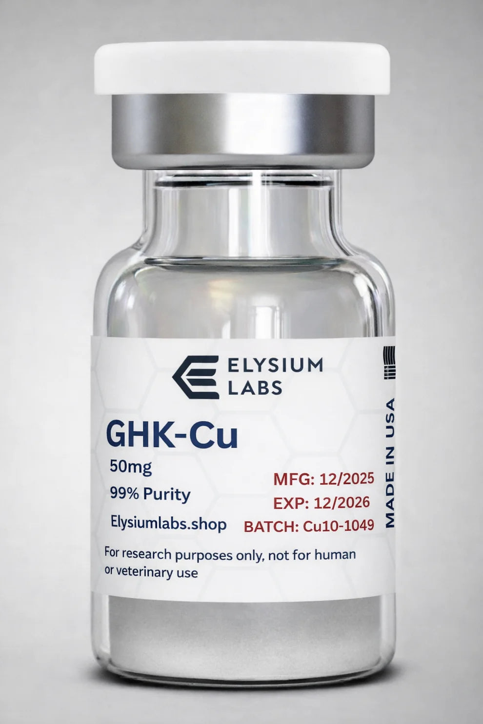 GHK-Cu 50MG Elysium USA GHK-Cu 50MG Elysium USA